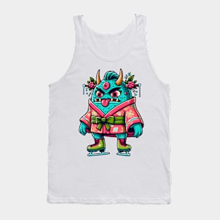 Ice skating monster Tank Top